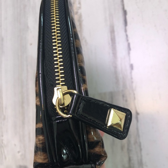 Betsey Johnson Leopard Print Cosmetic Bag - Picture 5 of 8